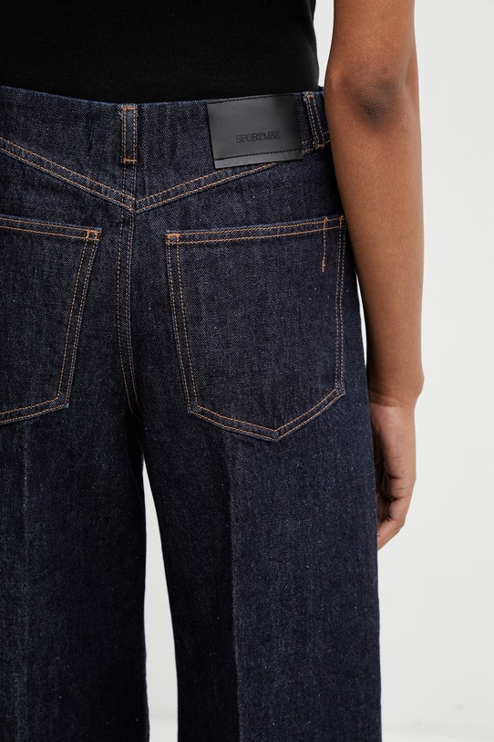 Sportmax Spdora jeansy relaxed fit damskie granatowy 2612181035600