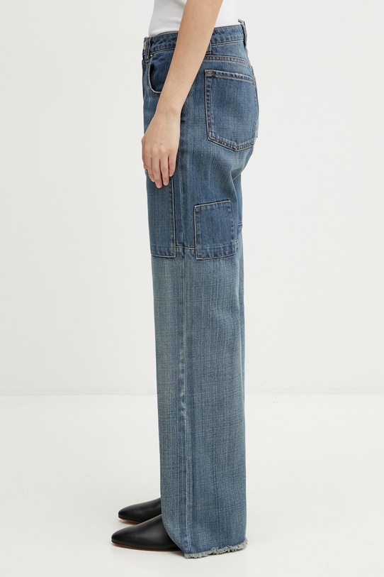 Wales Bonner Chance jeansy straight damskie WS26DE01.CO06.502 niebieski SS26