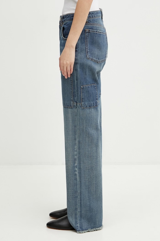 Wales Bonner Chance jeansy straight damskie WS26DE01.CO06.502 niebieski SS26