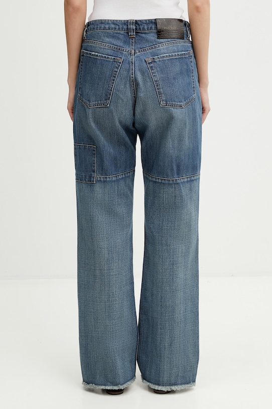 Odzież Wales Bonner Chance jeansy straight damskie WS26DE01.CO06.502 niebieski