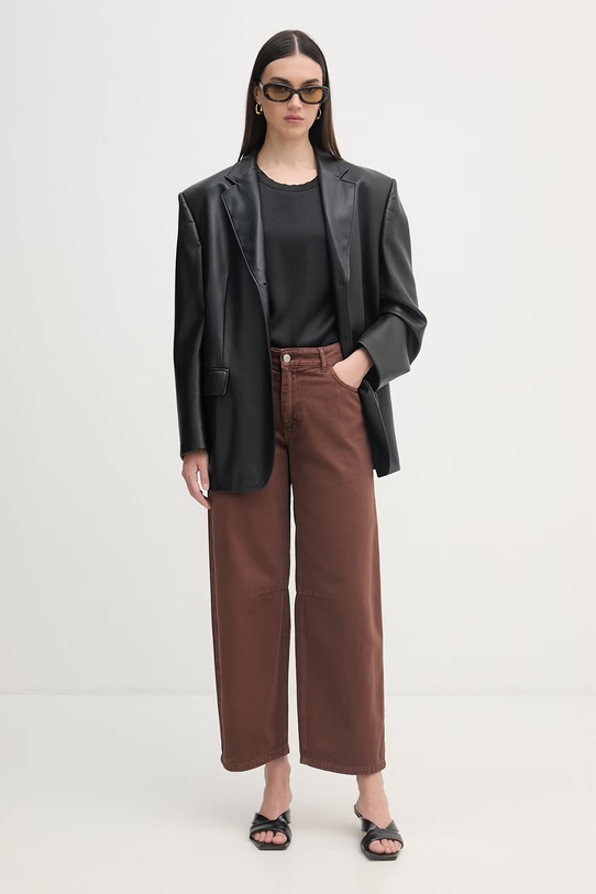 Haveone jeansy damskie PGZ.Q115 brązowy SS26