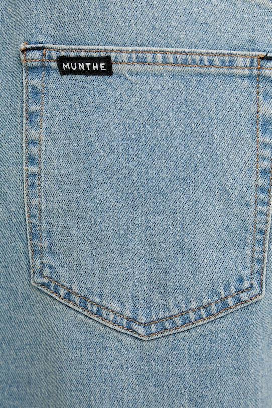 MUNTHE jeansy wide leg damskie BRALI 261143526187 niebieski