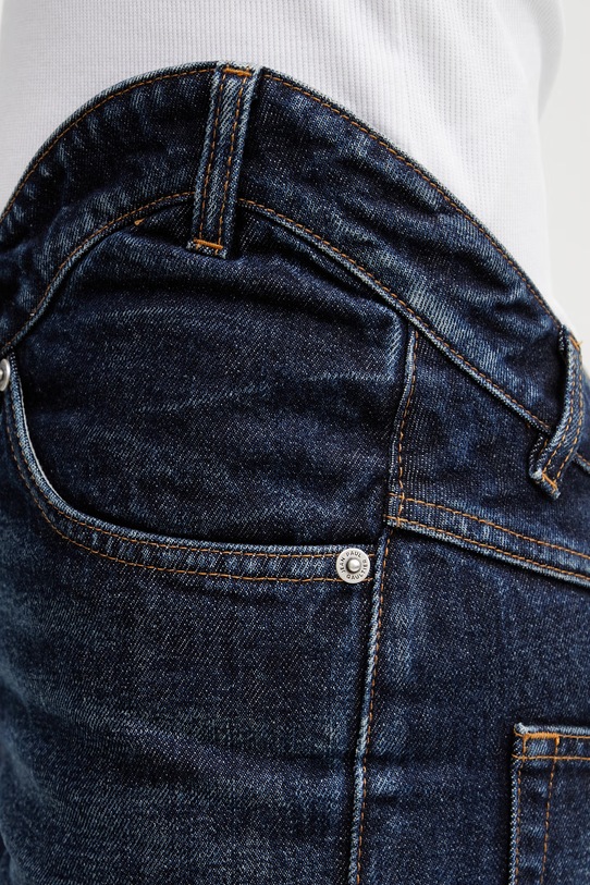 Jean Paul GAULTIER Curvy Waistband jeansy straight damskie niebieski 26.02.W.TR097.D030.55