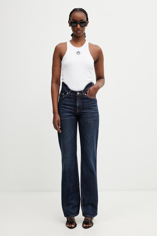 Jean Paul GAULTIER Curvy Waistband jeansy straight damskie 26.02.W.TR097.D030.55