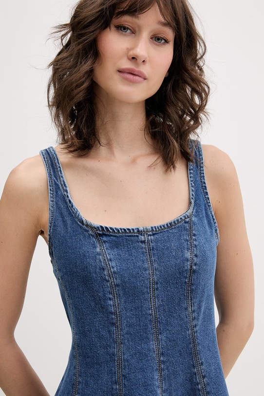 HUGO Blue летнее платье из денима Gademe_B голубой 50568776
