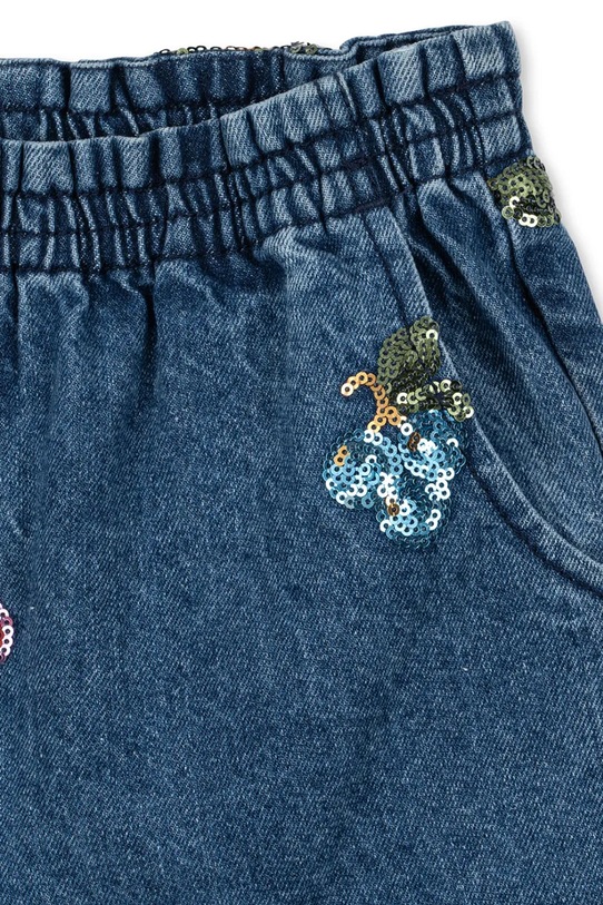Konges Sløjd jeansy dziecięce MAGOT SEQUIN FRILL PANTS GOTS granatowy KS104365.PreSpring