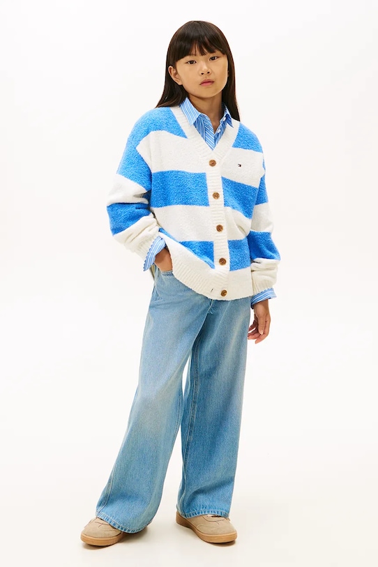 Дівчинка Дитячі джинси Tommy Hilfiger MABEL WIDE KG0KG08963.122.PPY2 блакитний