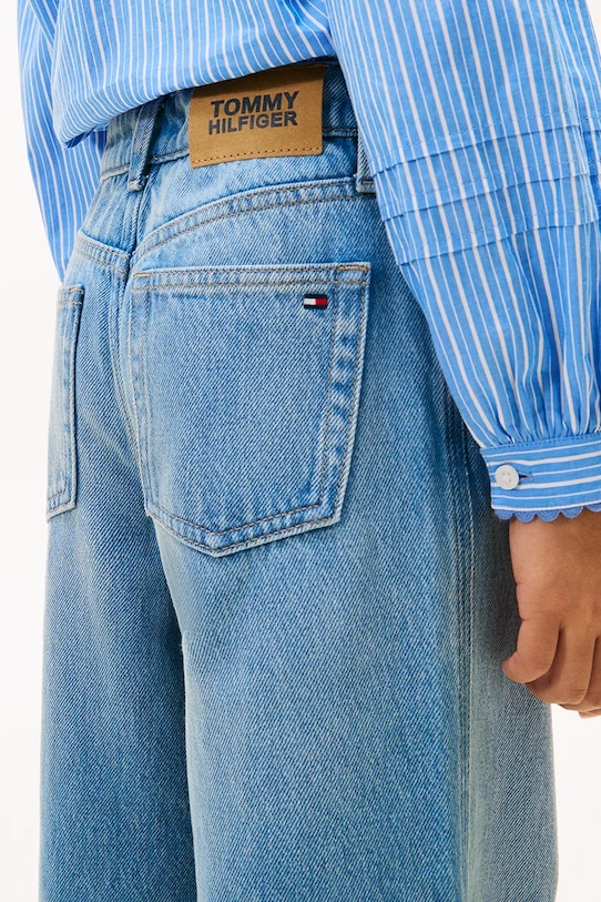 Дитячі джинси Tommy Hilfiger MABEL WIDE KG0KG08963.128.176.PPY2 блакитний