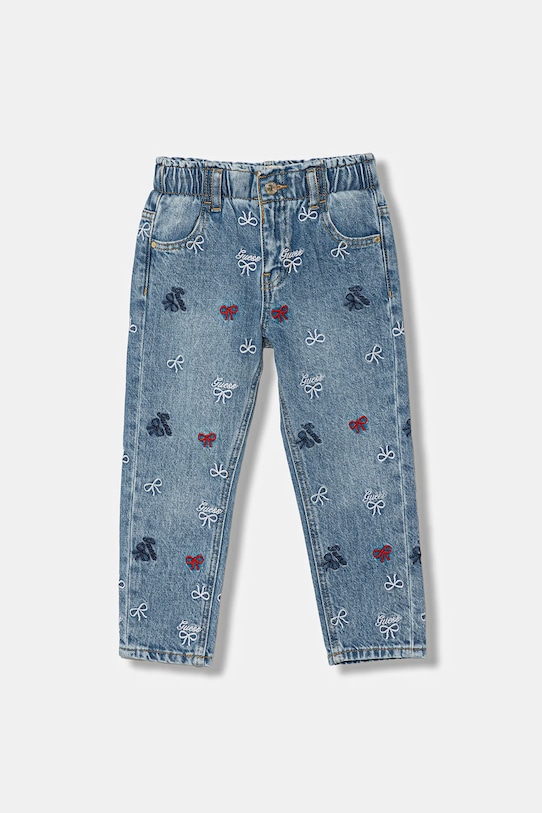 Guess jeansy dziecięce aplikacja niebieski K6RA03.D45E0.PPY2