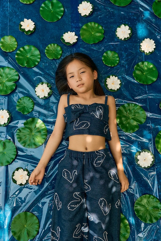 Дитячі джинси Tinycottons BIG SWANS DENIM PANT SS26.329