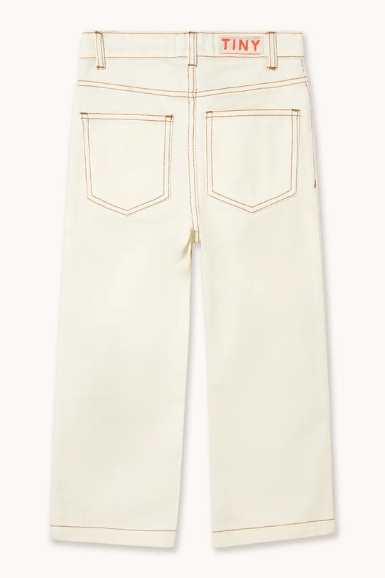 Djevojčice Tinycottons traperice za djecu BLUE FLOWER PRINT SS26.343 bijela