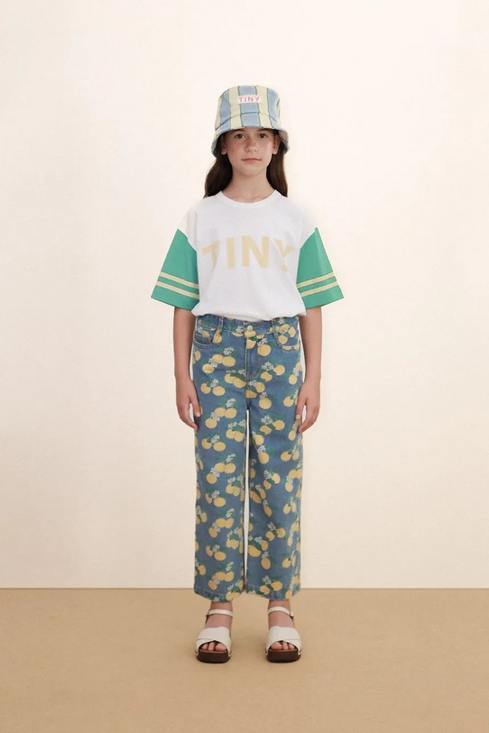 Tinycottons jeansy dziecięce ORANGES DENIM JEANS jeansy niebieski SS26.362