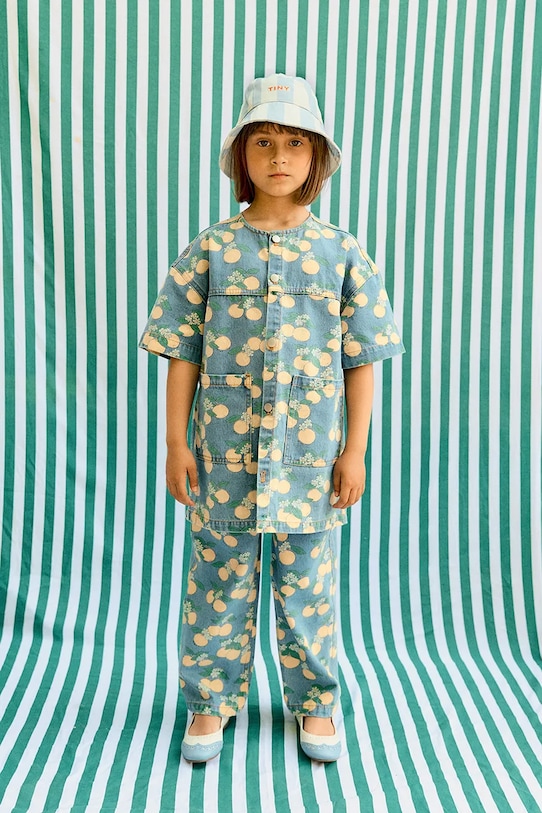 Tinycottons jeansy dziecięce ORANGES DENIM JEANS SS26.362