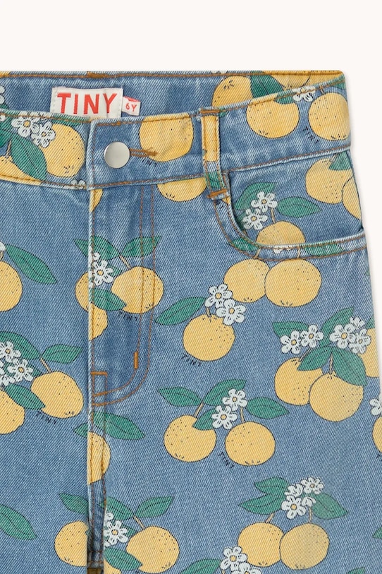 Tinycottons jeansy dziecięce ORANGES DENIM JEANS niebieski SS26.362