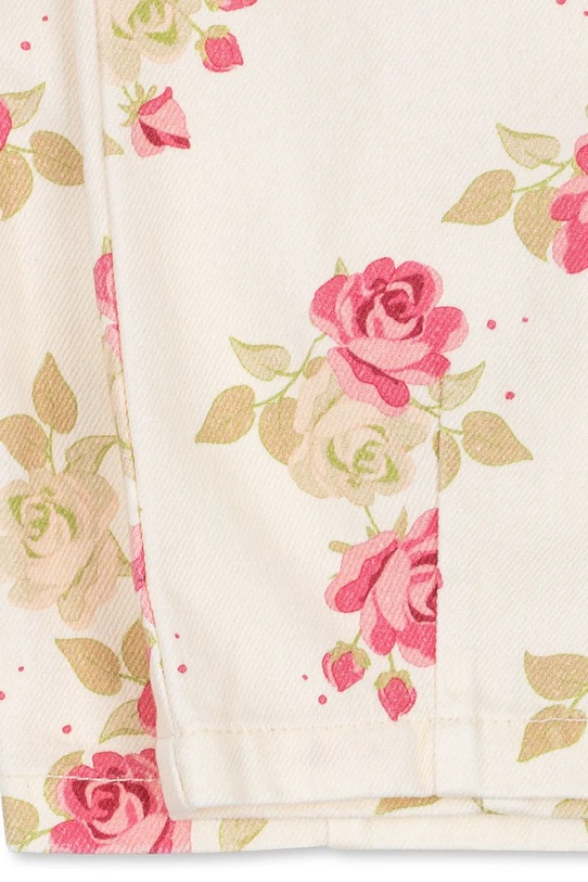 Παιδικά τζιν Konges Sløjd MAGOT FRILL PANTS GOTS λευκό KS104970.PPY2