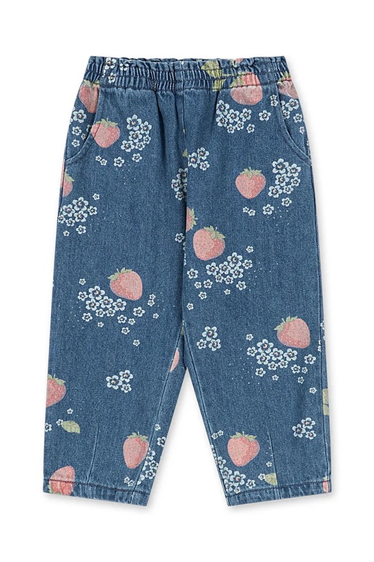 Konges Sløjd jeansy dziecięce MAGOT FRILL PANTS GOTS KS104970.PPY2 granatowy SS26