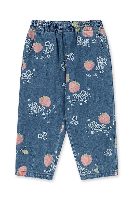Konges Sløjd jeansy dziecięce MAGOT FRILL PANTS GOTS KS104970.PPY2 granatowy SS26