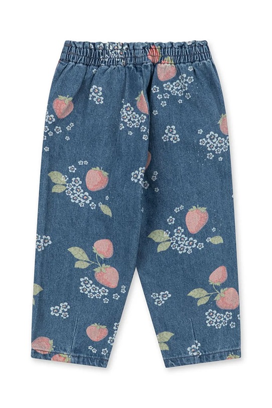 Konges Sløjd jeansy dziecięce MAGOT FRILL PANTS GOTS granatowy KS104970.PPY2