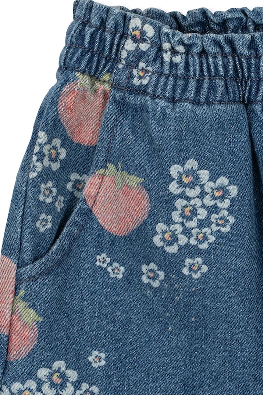 Konges Sløjd jeansy dziecięce MAGOT FRILL PANTS GOTS KS104970.PPY2 granatowy