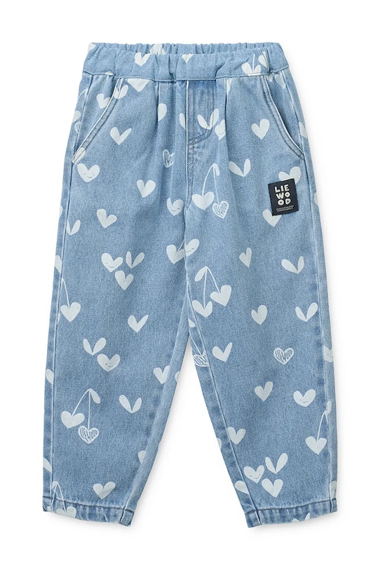 Dječje traperice Liewood Borris Printed Denim Pants LW20639.PPY2 plava SS26