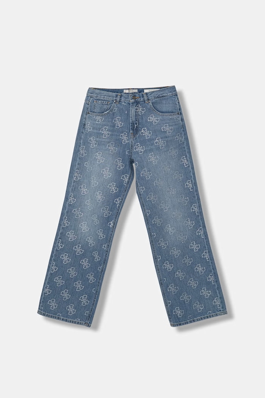 Guess jeansy wide leg dziecięce niebieski J6GA00.D45E0.PPY2.M