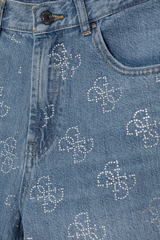 Dziewczynka Guess jeansy wide leg dziecięce J6GA00.D45E0.PPY2.M niebieski