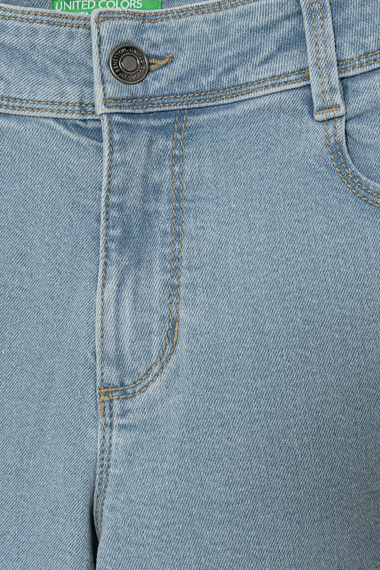 Dziewczynka United Colors of Benetton jeansy wide leg dziecięce 45ONCE03R.G.Riproposto niebieski