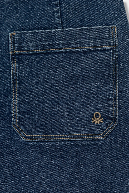 Dziewczynka United Colors of Benetton jeansy wide leg dziecięce 45ONCE03R.G.Riproposto granatowy