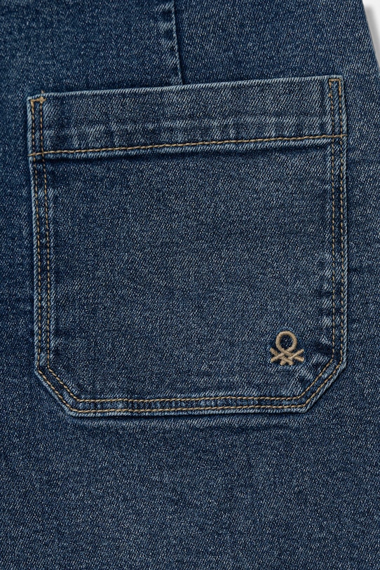 Dziewczynka United Colors of Benetton jeansy wide leg dziecięce 45ONCE03R.G.Riproposto granatowy