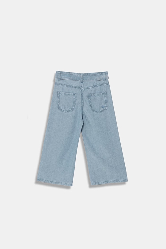 United Colors of Benetton spodnie wide leg dziecięce 4FFKGE02E.P.Riproposto niebieski SS26