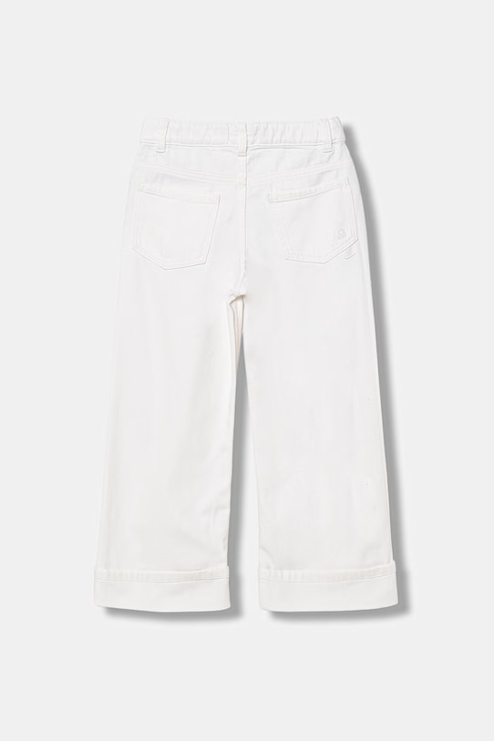 United Colors of Benetton rifle rovné detské 4PYACE04P.G.Stagionale biela SS26