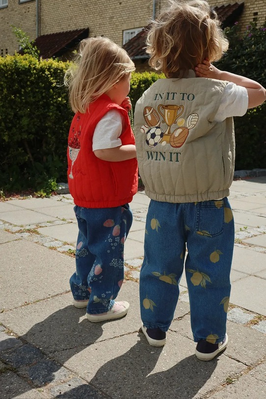 Konges Sløjd jeansy dziecięce MAGOT PANTS GOTS Planet friendly granatowy KS104973.PPY2