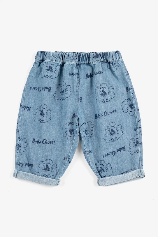 Bobo Choses jeans neonato Pickles The Dog 126AB074 blu SS26