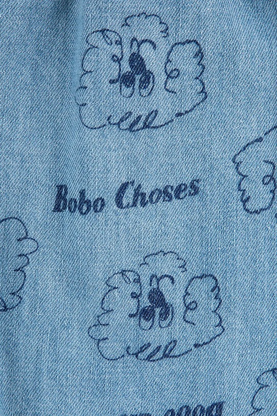 Chłopiec Bobo Choses jeansy niemowlęce Pickles The Dog 126AB074 niebieski