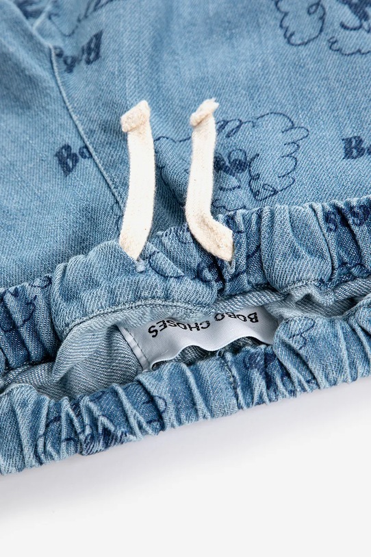 Bobo Choses jeansy niemowlęce Pickles The Dog 126AB074 niebieski