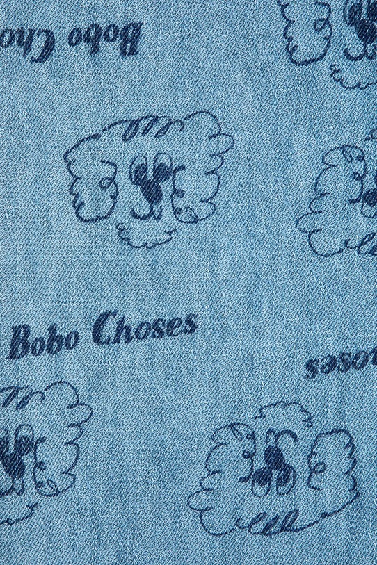 Chłopiec Bobo Choses jeansy dziecięce Pickles The Dog 126AC096 niebieski
