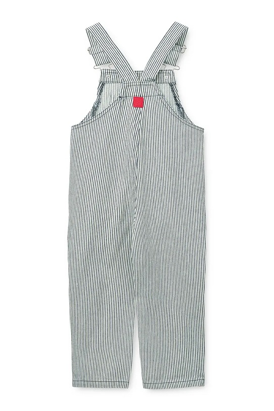 Chłopiec Liewood jeansy dziecięce Delani Stripe Denim Dungarees LW20579.PPY2 granatowy