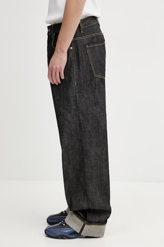 Represent SELVEDGE jeansy relaxed fit męskie MLM100500.01 czarny SS26