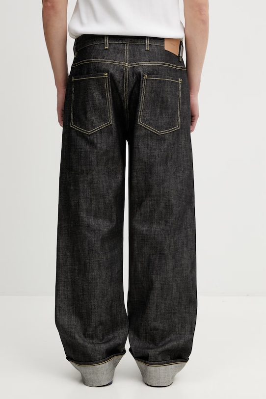 Odzież Represent SELVEDGE jeansy relaxed fit męskie MLM100500.01 czarny