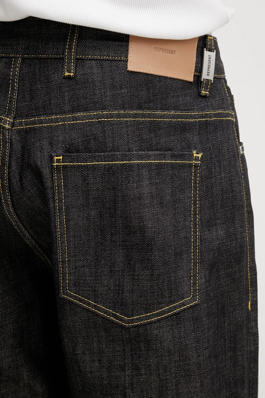 Represent SELVEDGE jeansy relaxed fit męskie czarny MLM100500.01
