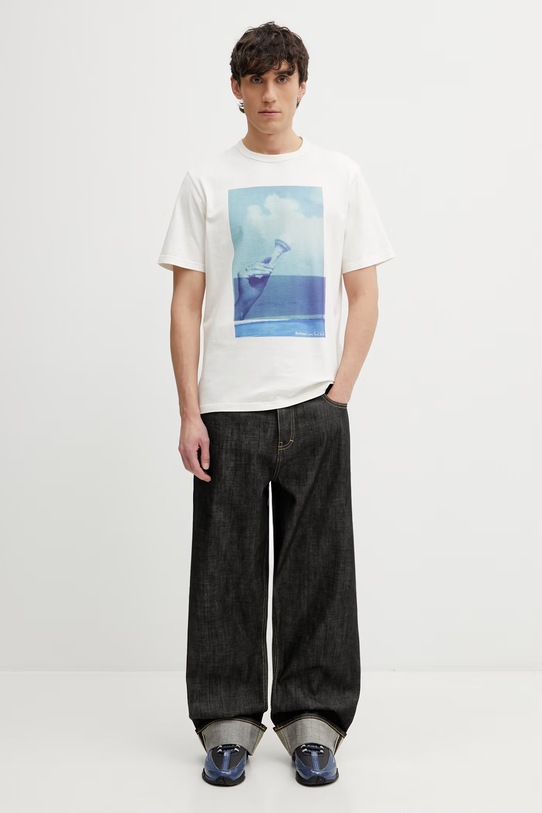 Represent SELVEDGE jeansy relaxed fit męskie MLM100500.01 czarny