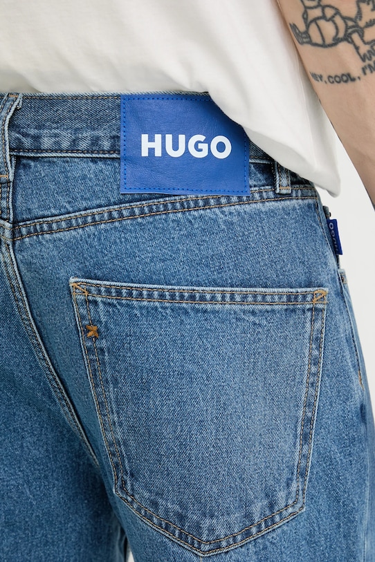 Hugo Blue jeansy turkusowy 50551909