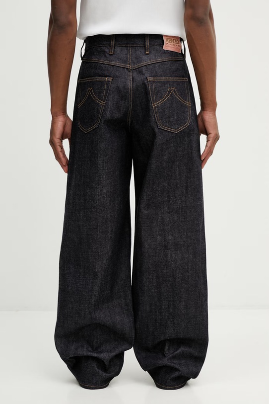 Odzież Kenzo jeansy FG55DP4246Q0 granatowy