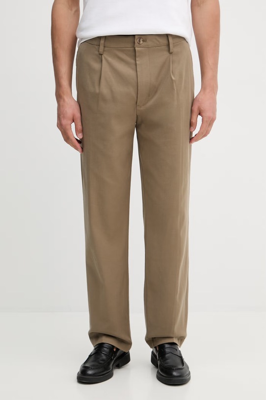 Kalhoty Guess CORONADO látka zelená M6RB45.WI702