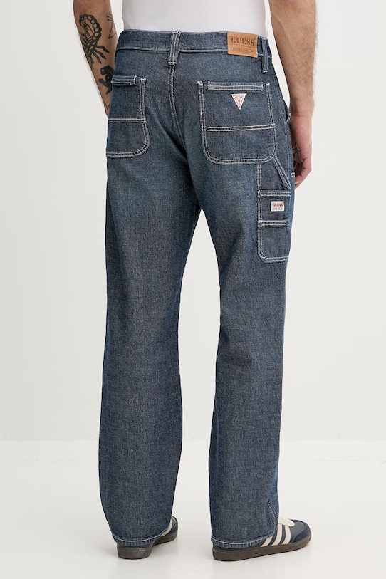 Abbigliamento Guess Originals jeans regular da uomo M6RA0W.D6681 blu navy