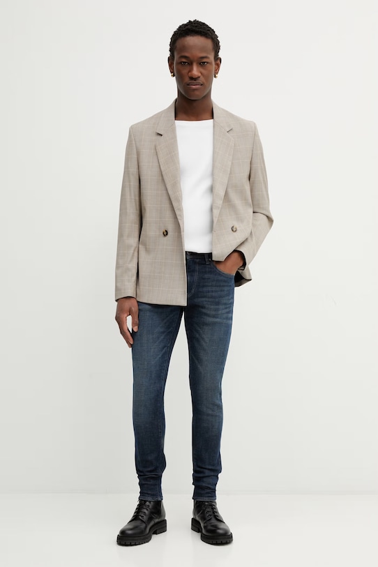 G-Star jeansy Revend FWD Skinny D20071.D441.H426 granatowy SS26