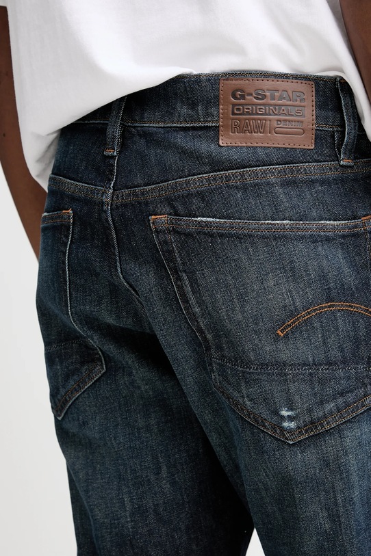 G-Star jeansy 3301 Regular Tapered granatowy 51003.B767.A943