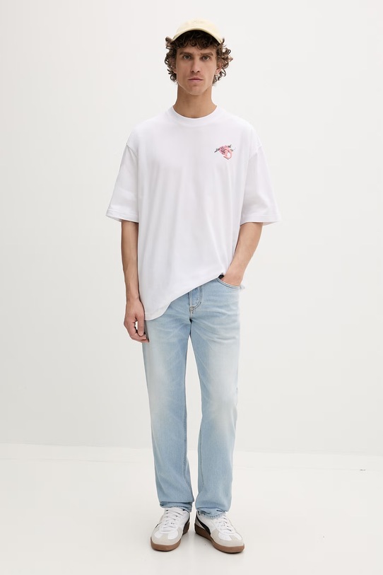 Diesel jeansy regular męskie 2023 D-FINITIVE L.32 A10229.09N54 niebieski SS26