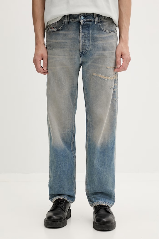 Diesel jeansy tapered męskie 2024 D-MACS L.32 niebieski A18974.09N30
