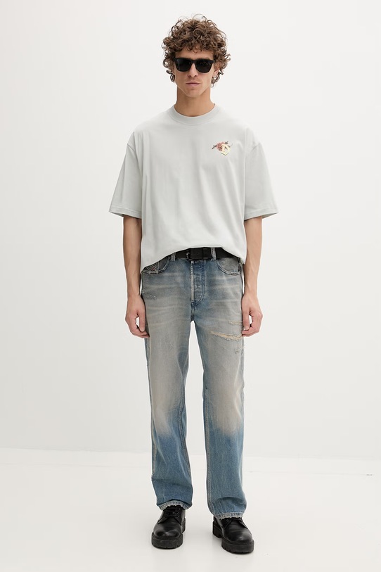 Diesel jeansy tapered męskie 2024 D-MACS L.32 A18974.09N30 niebieski SS26